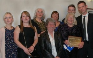 The Norahmac team (who were present) receiving their special award at WGOA night 2012